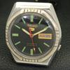 Seiko 5 AUTOMATIK JAPAN HERREN VINTAGE SCHWARZES ZIFFERBLATT UHR a701909-5 R207-a701909