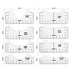 8 Pcs T-Shirt Ruler Guide V Neck Alignment Tool To Center Designs Measurement