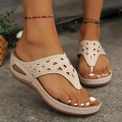 Women Wedges Sandals Platform Slippers Non-slip Suitable for Daily Outdoor Beach Shoes Casual Flip-flops Roman Sandalias Mujer