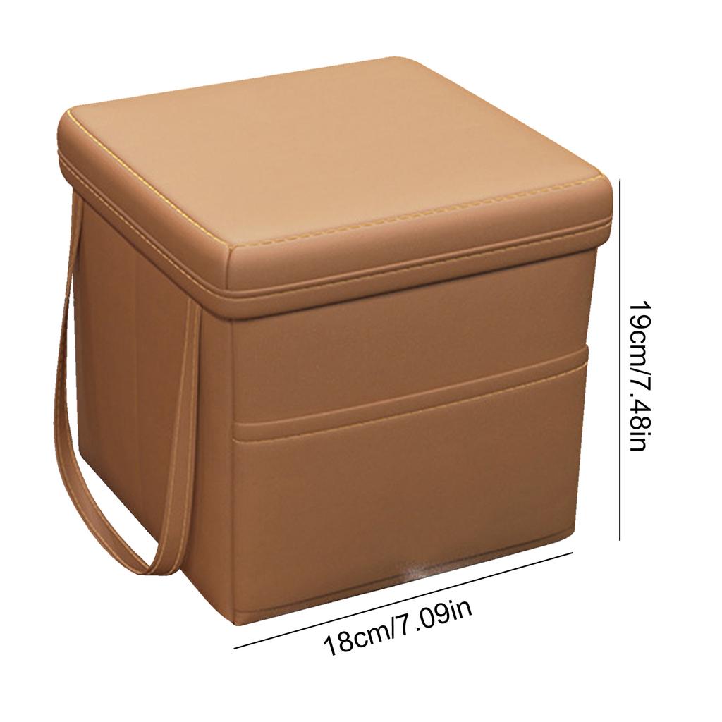 Folding Car Trunk Storage Organizer Truck Storage Box Auto Stowing Tidying Bag Leather Car Interior Organizer Bag Accessories