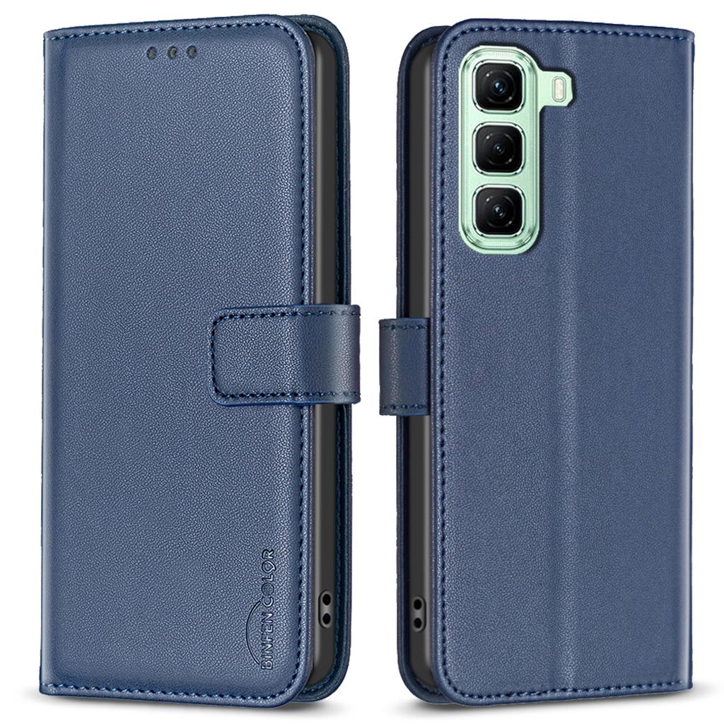 BINFEN COLOR BF17 For Infinix Hot 50 4G Case Wallet Folio Flip Leather Cover