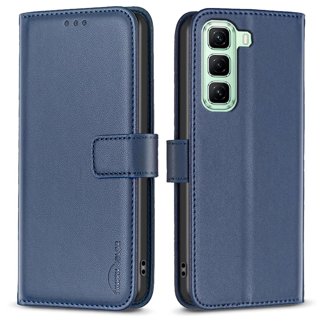 BINFEN COLOR BF17 Чехол-бумажник с откидной крышкой из кожи для Infinix Hot 50 4G E