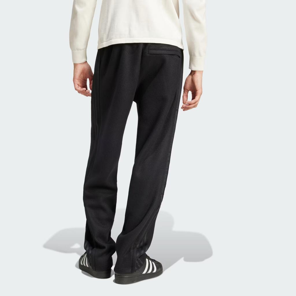 Adidas Originals Track Joggers Comfortable Soft Striped Loose Retro Sports Knit Pants Men Joggers Black IY0426