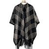 Vintage British Style Fringe Scarf For Women Winter Warm Shawl