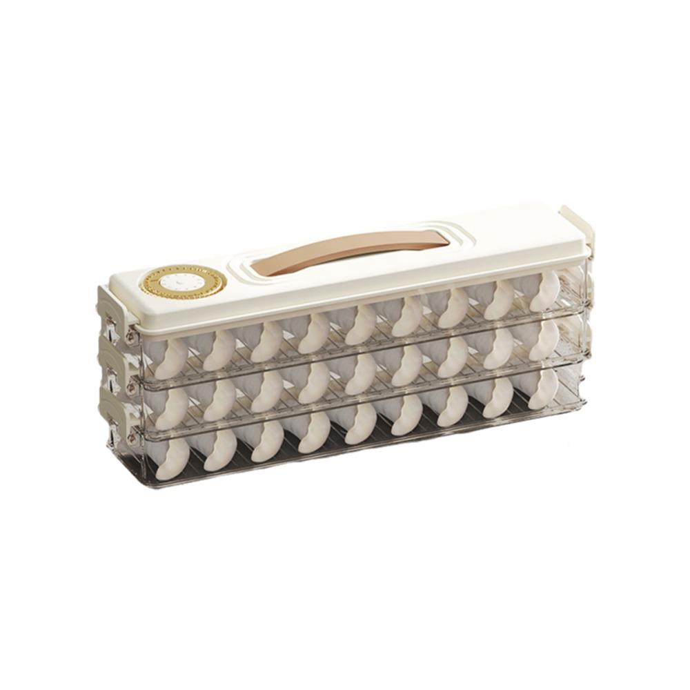 Plastic Dumpling Box 1/2/3/4 Layers Pasta Storage Box Portable Cookie Storage Containers Fridge