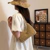Woven Small Bag Women's Summer New Fashion Foreign Style Shoulder Bag Versatile Large Capacity Hollow Hand Bag Tide