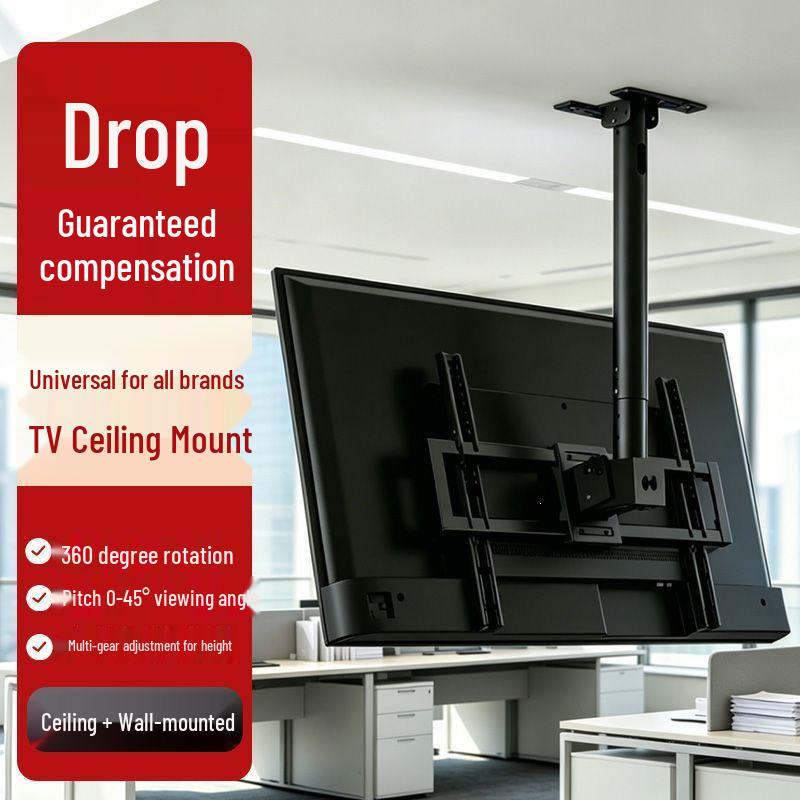 Teleskopische Decken-TV-Wandhalterung mit Saugnapf für 55/65/75/85 Zoll Bildschirme