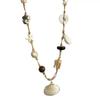 Imitation Natural Shell Necklace, Women's Seaside Vacation Style Collarbone Chain, Bohemian Accessories, High-end Sense, Light Luxury and Versatile