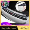 Car Stickers For Alfa Romeo Carbon Fiber Car Styling Door Trunk Threshold Protector Sticker For Alfa Romeo Sportiva 156 Stelvio 