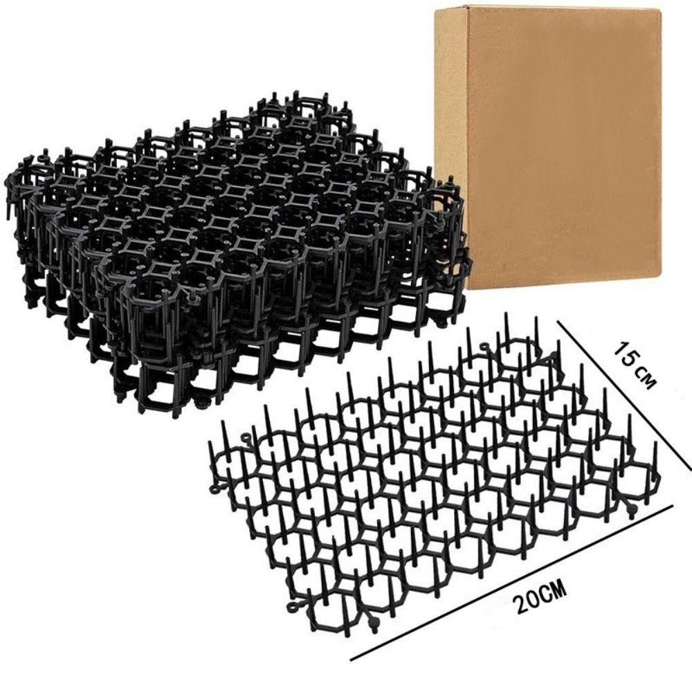 6PCS Indoor Outdoor Use Cat Deterrent Mat Spikes Fence Repellent Mat Furniture Protection