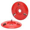 Wood Carving Disc 3 Teeth Red Curved Wood Carving Coffee Table Tea Table Angle Grinder Triangle
