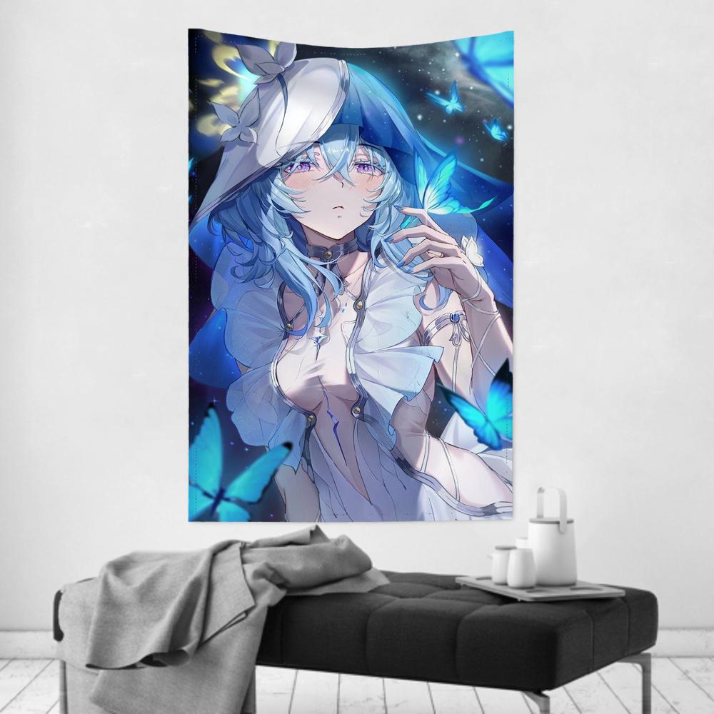The Shorekeeper Wuthering Waves Tapestry Wall Hanging Decor Official Game Art Fabric Poster Bedroom Anime Aesthetic Decor