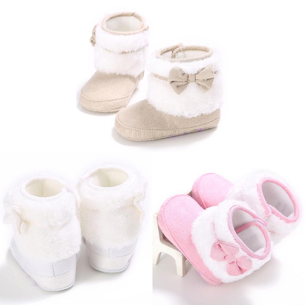Versatile Baby Girl Boy Snow Boots Winter Booties For Newborn Crib Shoes 0-18m