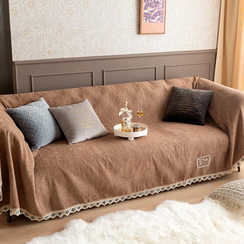 Leichter Luxus Chenille Sofa Handtuch All-inclusive Vollbezug Sofabezug Stoff Sofabezug
