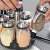 7-Piece Rotating Spice Jar Set