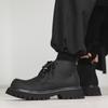 British Style Men Casual Platform Boots Lace-up Original Leather Shoes Cowboy Ankle Boot Handsome Autumn Winter Chunky Botas Man