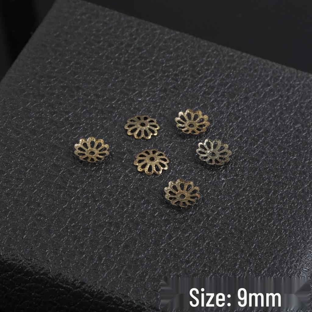 DIY Hollow Multi-Size Flower Spacer Beads & Pendant Bracelet Materials for Ancient Style Hairpins & Headwear