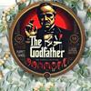 1 st Retro Godfather Blikplaat Wandkunst 8x8 Rond Metalen Bord Duurzaam Cadeau Huis Kantoor Decor