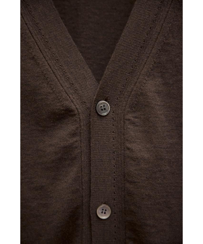 YOUTH Cotton Cashmere Cardigan - Dark Brown