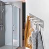 Silver Coat Hanger Self Adhesive Towel Hanging Hook Durable Key Holder  Home Dorm