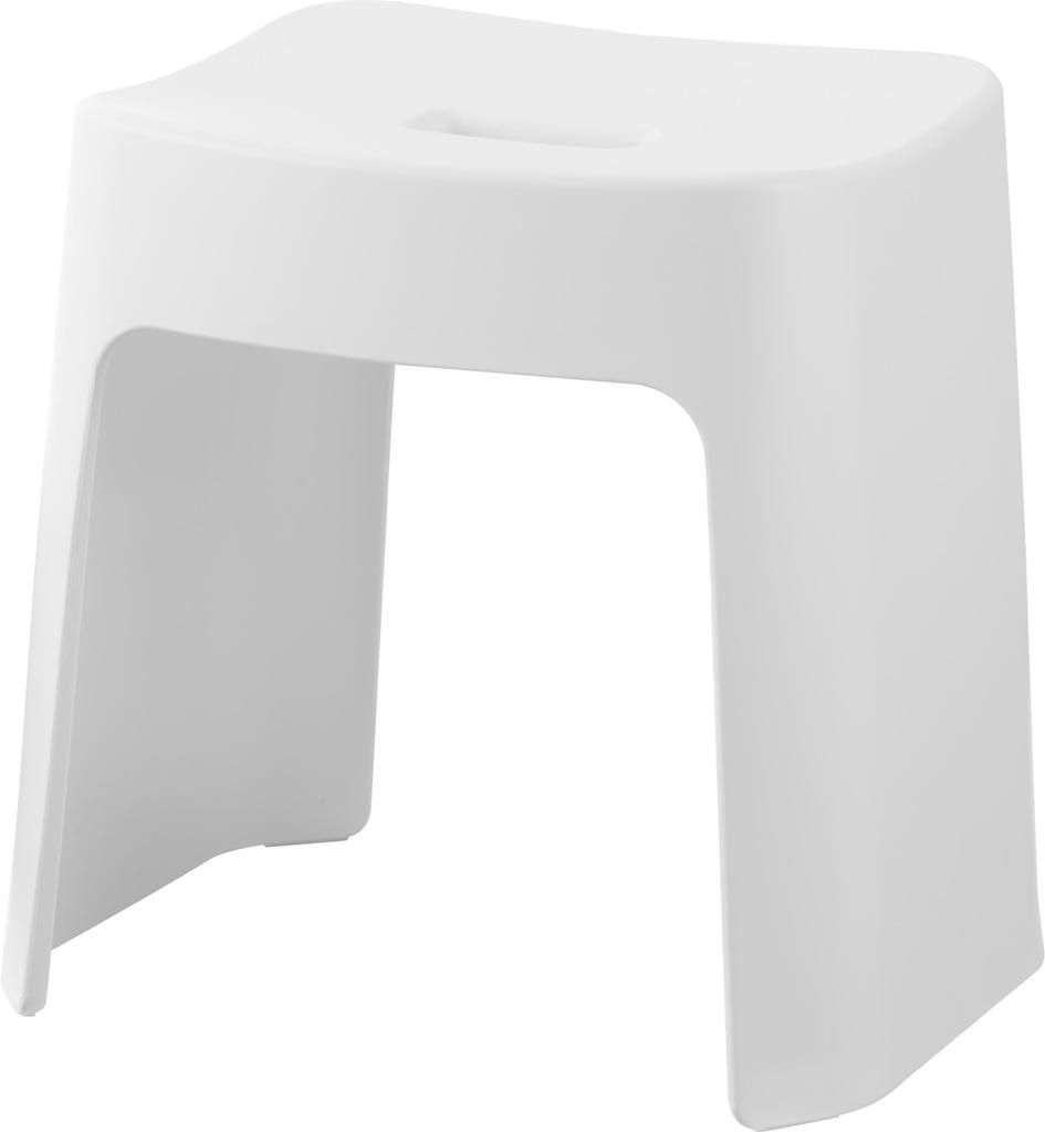 Yamazaki Jitsugyo Easy To Wash Magnetic Bath Chair SH32 White W33 X D27 X H32cm Tower Floating Storage Easy To Clean 1653