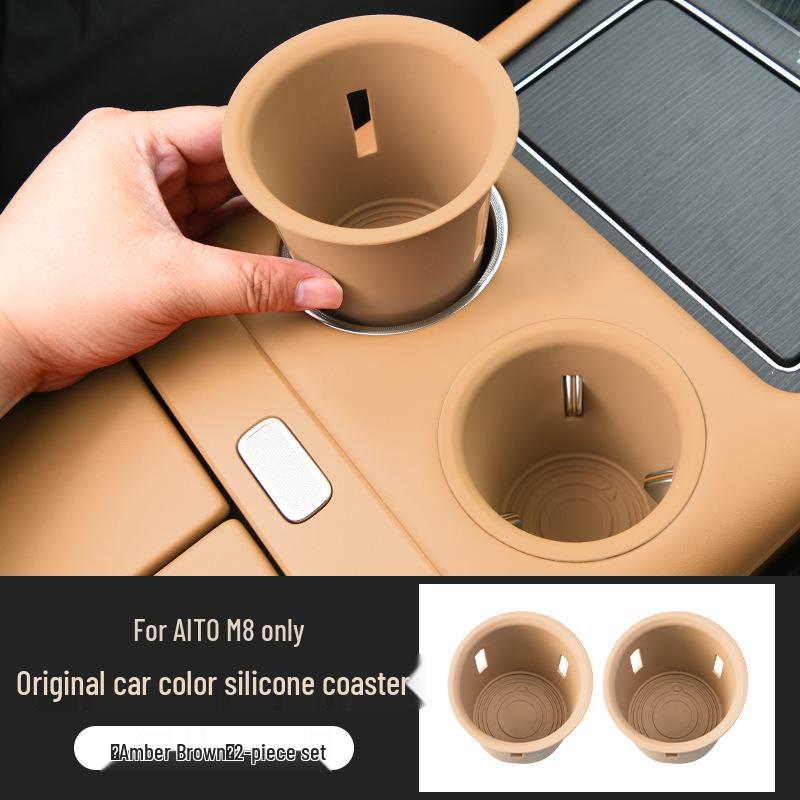 AITO Three-Row Cup Coaster & Holder Storage Box for Car Interior Decoration