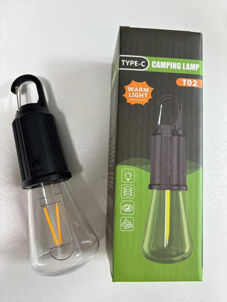 Rechargeable Retro Solar LED Camping Lantern - Waterproof Emergency Tent Light 