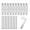 10Pcs Adjustable Cassette Screws Support Rod 86/118 Type Cassette Repair Device Wall Electrical Box Screw Tool Enduring