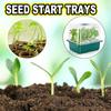 11 Holes Garden Nursery Seedling Dish Plastic Nursery Seedling Trays Seed Starter Trays Vegetable Seedling Pots Garden Supplies