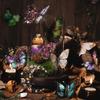 30 pcs/pack Vintage Butterfly PET Stickers Creativity Decorative Hand Account Scrapbooking Junk Journal Supplies