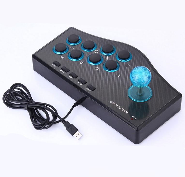 Retro Game Rocker Controller Usb Joystick Smart Tv Built-In Vibrator Eight Direction Joystick