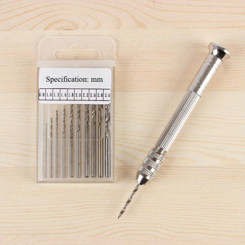 1set Drilling tools jewelry Wenwan diy trumpet hand twist drill resin crystal epoxy jewelry hole puncher