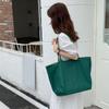 Canvas Bags for Women Shoulder Totes Bag Designer Handbags Girls Casual Solid Plaid Shopper Large Capacity Double Side Bags MIT