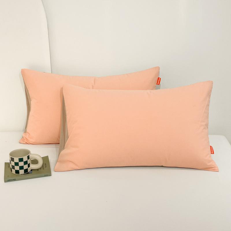 2pcs All-Cotton Washed Cotton Pillowcases, Comfortable for Bed Use, Machine Washable, Suitable for All Seasons.