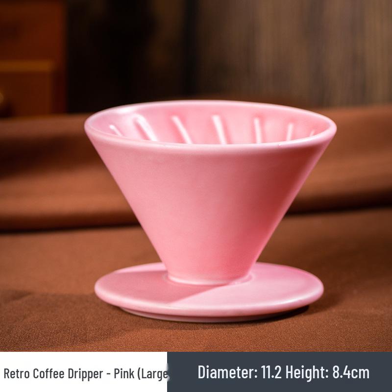 Ceramic Pour-over Coffee Filter Holder Set - American Style Drip Coffee Maker Funnel Tools