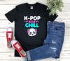 Funny Kpop and Kids Tshirt, Kpop And Chill, Cute Panda Listening To Kpop, Kpop and Kids Tshirt, Kpop Fan K-pop and Kids Tshirt, Kpop Lover Gift