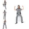 Japanese Cartoon Inspired Striped Prisoner Outfit For Cosplay And Costume Events