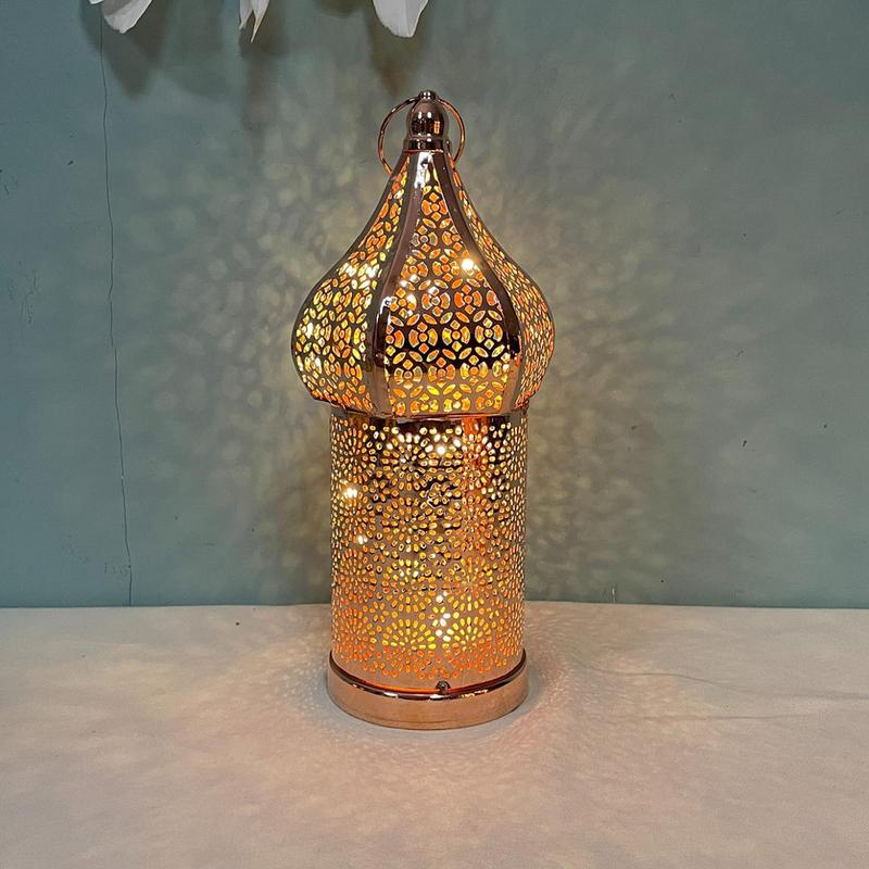 2024 Muslim Ramadan Festival Decor Supplies LED Wind Lantern Pendant EID Mubarak Light Ornament Ramadan Decoration For Home