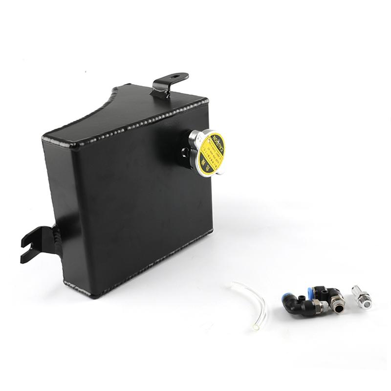 Aluminum 1.5L Coolant Overflow Tank For Nissan 240SX 240SX S13 SR20DET KA24DE KA24E KA24 Auxiliary Cooling Kettle