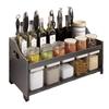 Multi-functional Kitchen Countertop Spice Rack with Knife Holder
