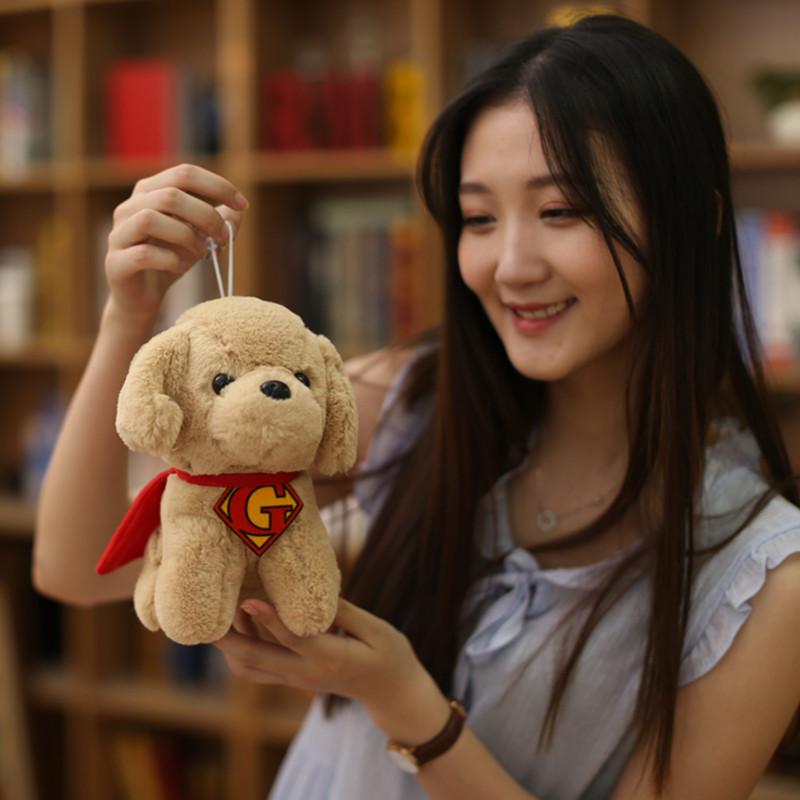 1ks 19cm roztomilý pejsek s pláštěm Plyšová hračka Vycpaná panenka štěně Kawaii Krásná zvířecí hračka pro děti Miminko