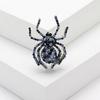 Spider Brooch Shiny Rhinestone Decor Realistic Spider Shape Clothes Collar Decoration Anti-rust Alloy Lightweight Clothes Jewelry Lady Gift