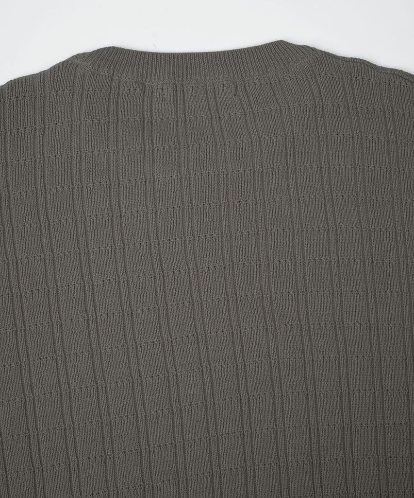 BIRBANTE Washable Cotton Square Round Knit - Dark Beige