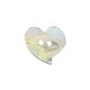 10Pcs Double Hole Heart-Shaped Buttons-Glossy White Resin Perfect for Sweater & Shirt Decorations DIY Crafts & Sewing Supplies