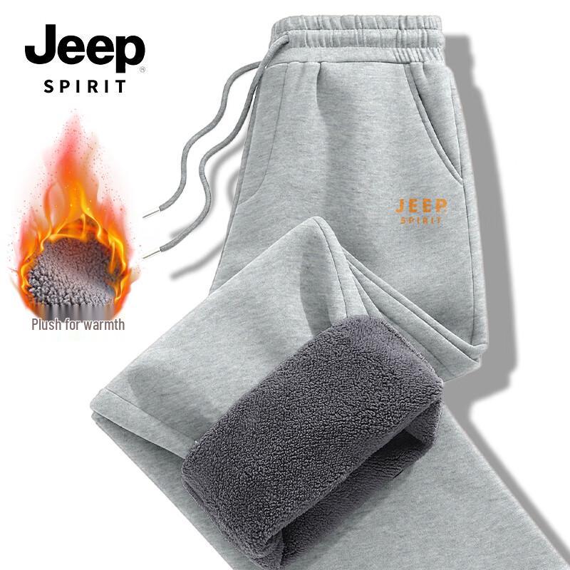 

JEEP SPIRIT Men s Winter Warm Wide-Leg Casual Pants L