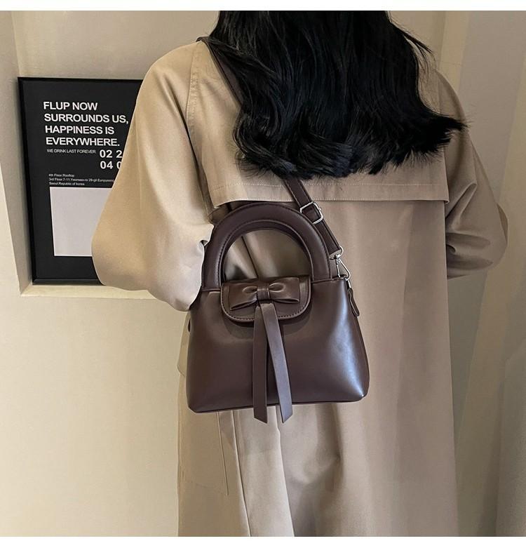 Stylish Butterfly Bow Handbag Autumn Winter Women 2023 New Trend Bucket Bag