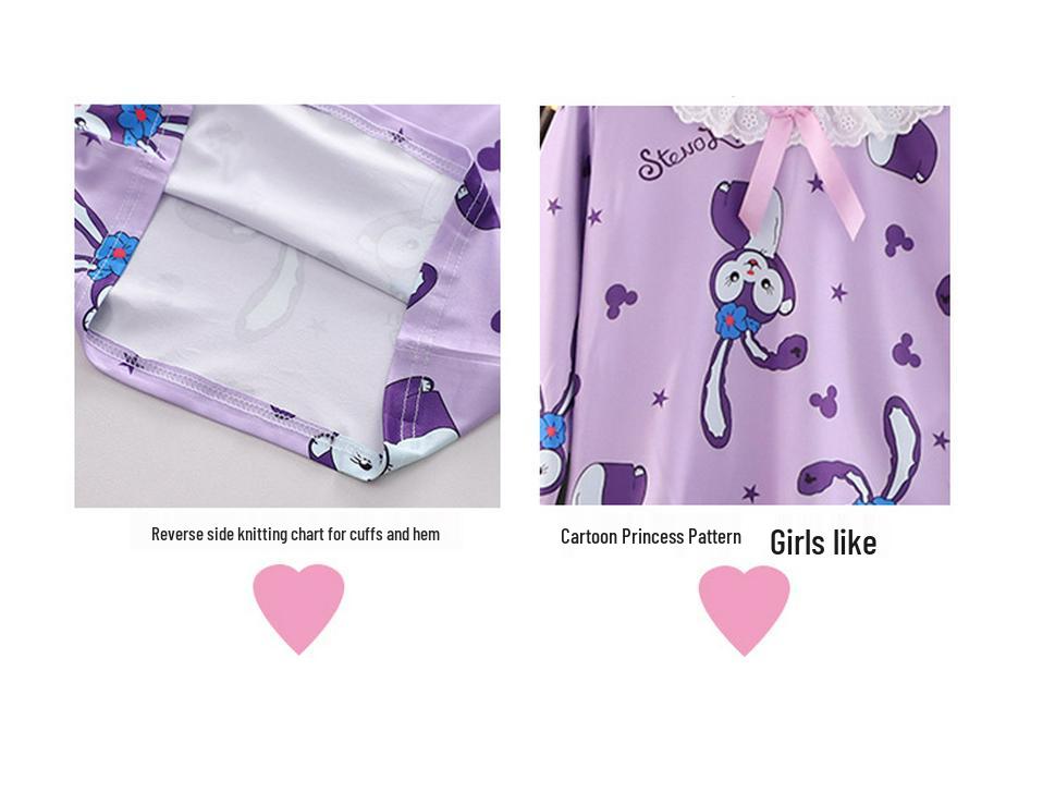 Girls' My Melody Princess Pajama Set - Long Sleeve, Cartoon Design for Spring and Autumn