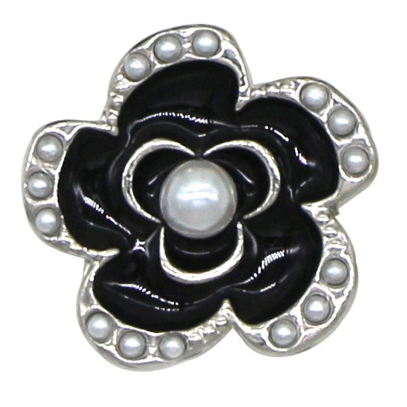 Rhinestones Flower Shirt Button Covers Cufflink Cover Rust Resistant Shirt Button Decoration Cufflinks Replacement Cover