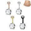 Mode Frauen Bauchnabel Bar Nabel Ring Körper Piercing Schmuck