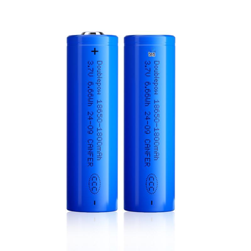 18650 3.7V Lithium Battery, 1800mAh for Flashlight & Megaphone